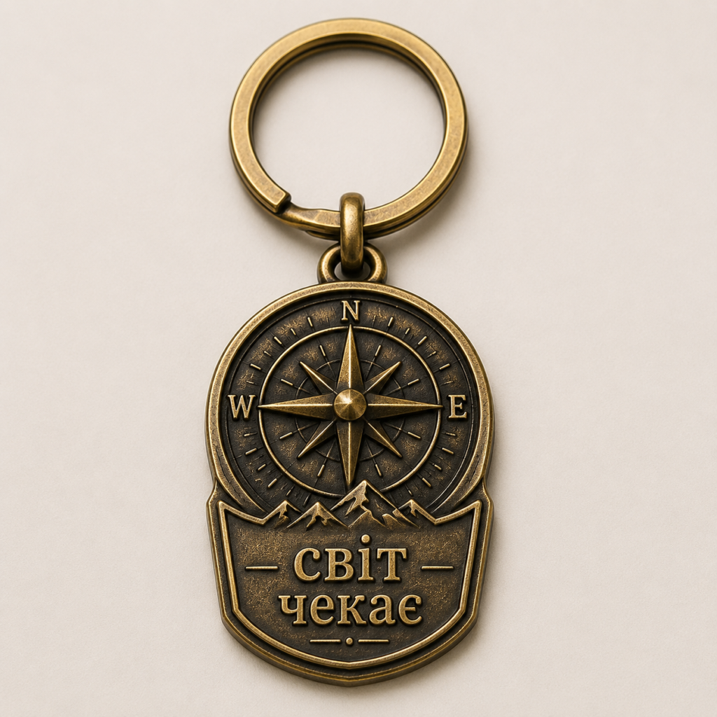 Брелок-компас «Світ чекає»