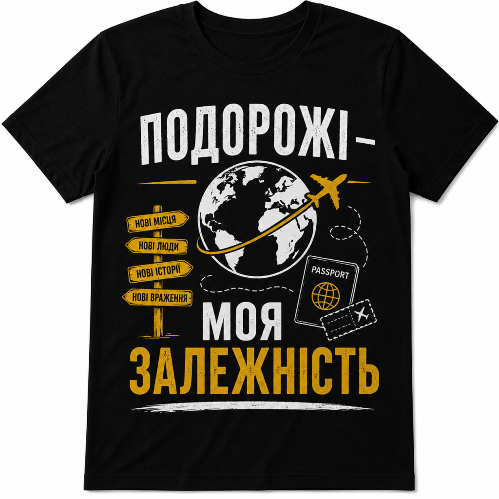 Футболка «Я був у 100 країнах світу»